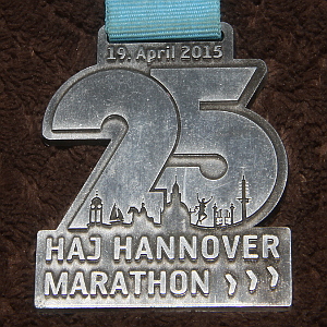 Finischermedaille HAJ-Marathon 2015