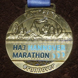 Finischermedaille HAJ-Marathon 2019