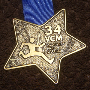 Finischermedaille VCM-Marathon Wien 2017